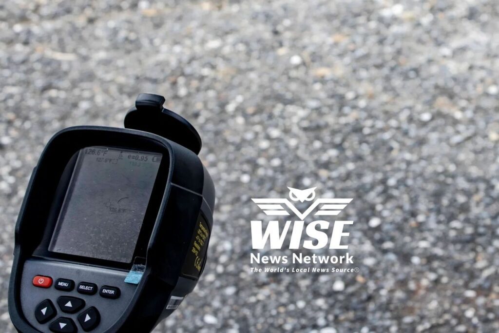 A black and white logo for the wise news network.