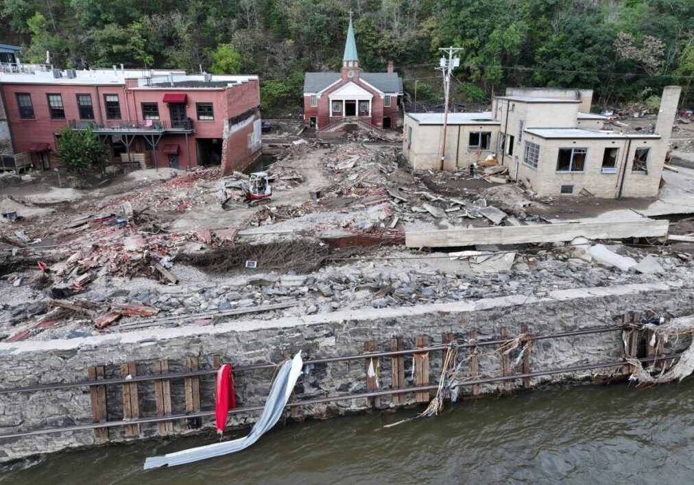 Destruction after Hurricane Helene.